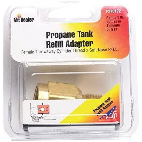 Mr. Heater Propane Tank Refill Adapter F276172 - Propane Refill Accessory - Multicolor