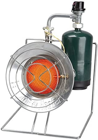 Compact Chrome and Stainless Steel Propane Outdoor Heater Cooker