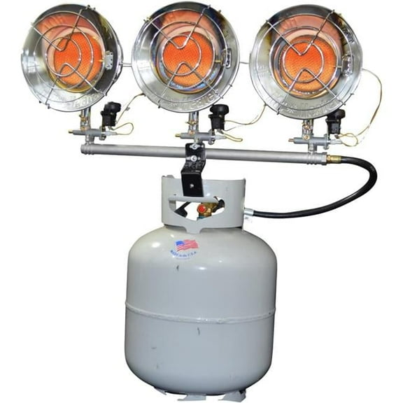 Mr. Heater MH45T 45000 BTU Liquid Propane Tank Top Heater with Triple Head & Tip Switch
