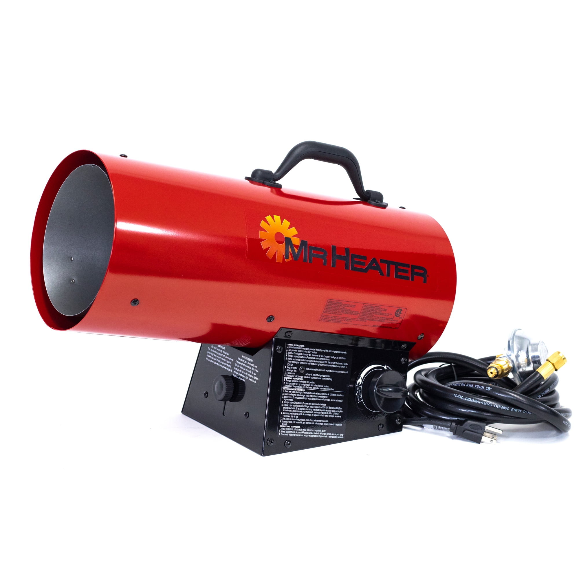 Mr. Heater MH60CFAV Portable Outdoor 60,000 BTU Forced Air Propane Shop  Heater - Walmart.com