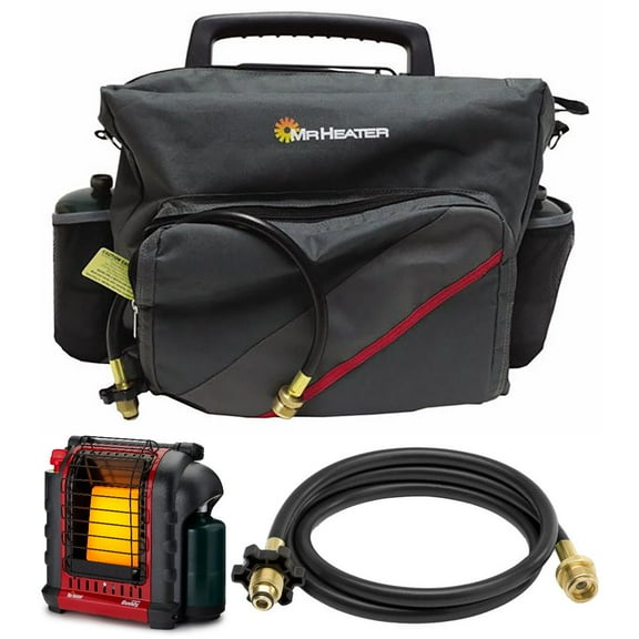 Mr. Heater Portable Buddy Heater and Accessories Bundle (Massachusetts/Canada)