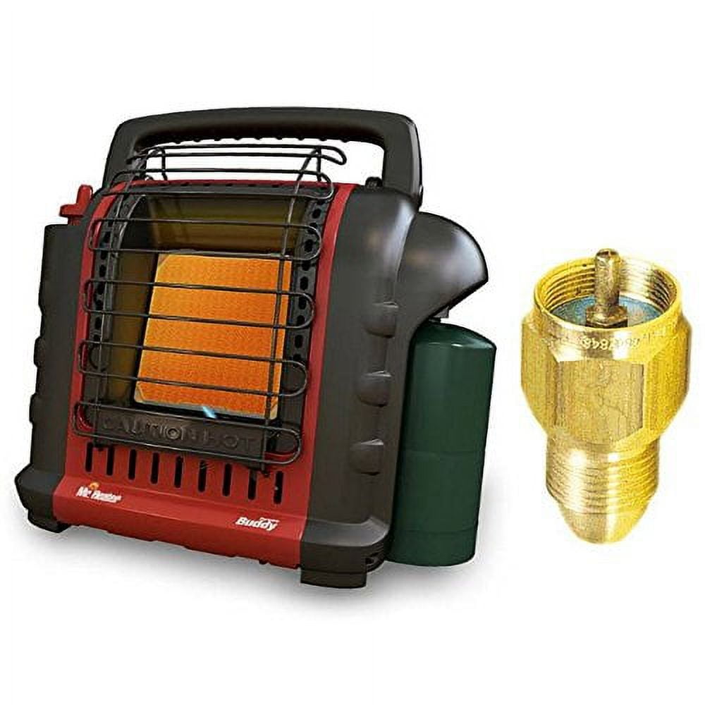 Mr. Heater Portable "Buddy" Heater with Propane Tank Refill Adapter
