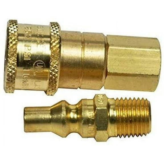 Mr. Heater Propane or Natural Gas Connector Set Quick Disconnect - 1/4" Male x 1/4" Female