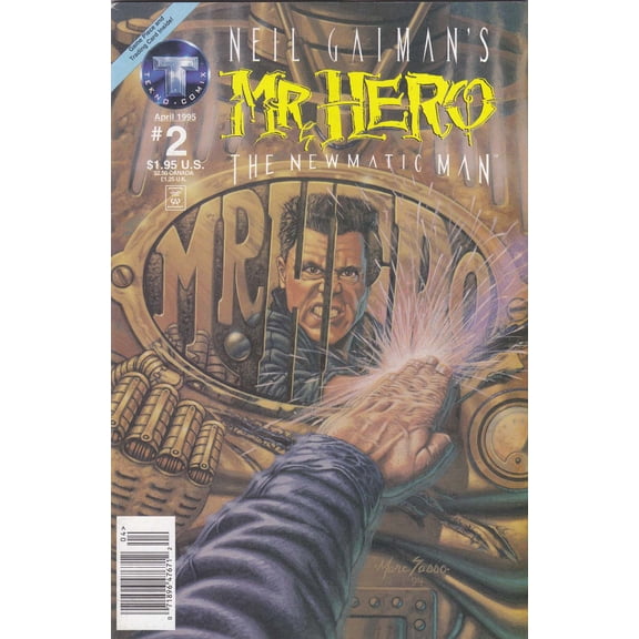 Mr. Hero-The Newmatic Man (Neil Gaiman's , 1st Series) #2 (Newsstand) VF ; Tekno Comic Book