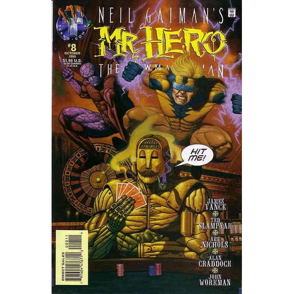 Mr. Hero-The Newmatic Man (Neil Gaiman's , 1st Series) #8 VF ; Tekno Comic Book