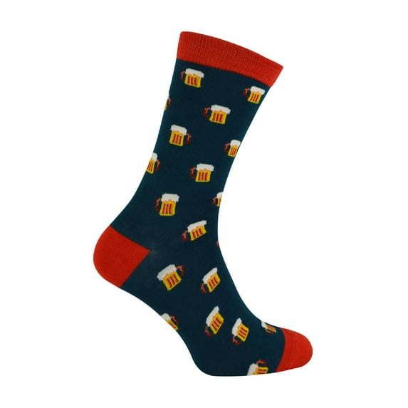Mr Heron - Mens Breathable Novelty Funky Bamboo Socks | Patterned Argyle Striped Socks
