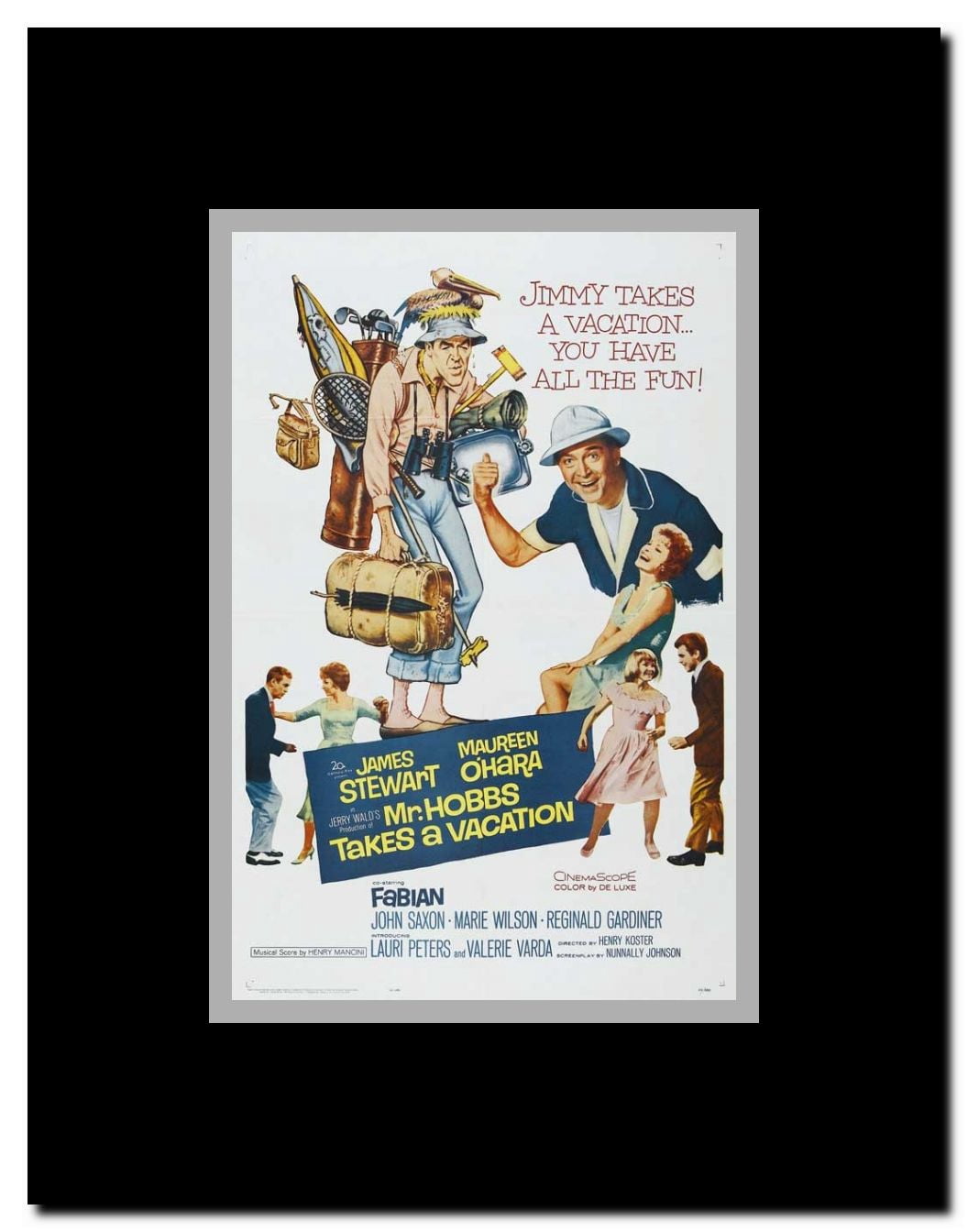 Mr. Hobbs Takes a Vacation Framed Movie Poster