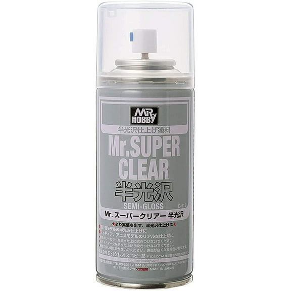 Mr. Hobby B516 Mr. Super Clear Semi Gloss Acrylic Spray Paint 170ml