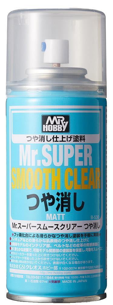 GSI Creos Gunze MR Hobby B530 Mr Super Smooth Clear Matt Spray Aerosol 170ml
