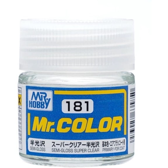 Mr. Hobby C181 Mr. Color Semi Gloss Super Clear Acrylic Paint 10ml