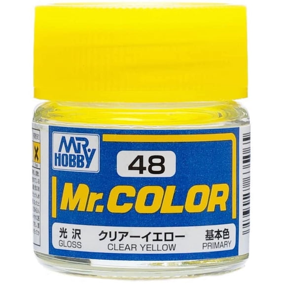 Mr. Hobby C48 Mr. Color Gloss Clear Yellow Lacquer Paint 10ml