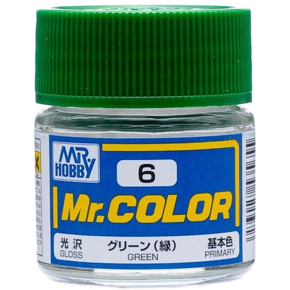 Mr. Hobby C6 Mr. Color Gloss Green Lacquer Paint 10ml