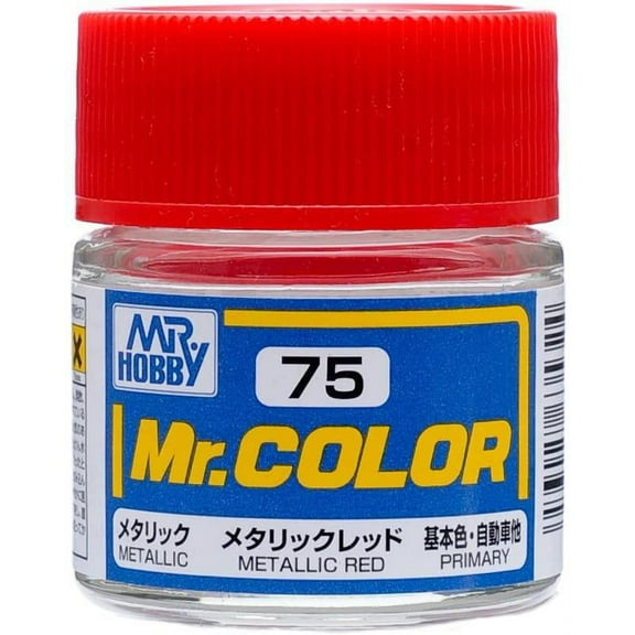 Mr. Hobby C75 Mr. Color Metallic Red Acrylic Paint 10ml