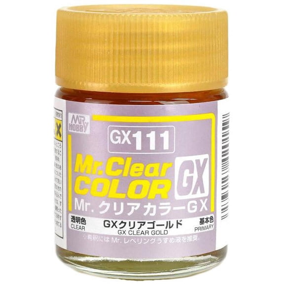 Mr. Hobby GX111 Mr. Clear Color GX Clear Gold Lacquer Paint 18ml