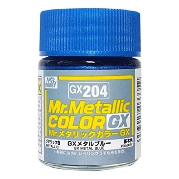 GX204 Metallic Blue 18ml, GSI Mr Color GX