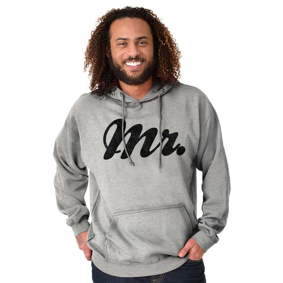 Mr Husband To Be Newlywed Groom Men's Big & Tall Graphic Hoodie Brisco Brands 3X