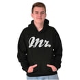 thumbnail image 1 of Mr Husband To Be Newlywed Groom Men's Big & Tall Graphic Hoodie Brisco Brands 3X, 1 of 4