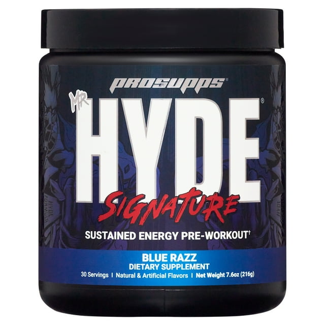 Mr. Hyde Signature PreWorkout, Blue Razz Popsicle, 30 Servings