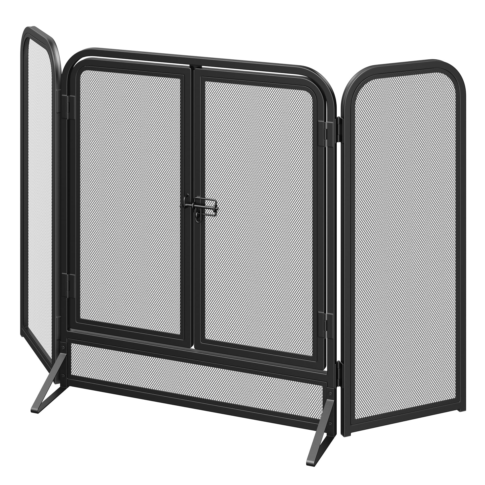 Mr IRONSTONE 51.5 in x 32.4 in Fireplace Screen 3 Panel Fireplace