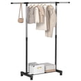 thumbnail image 1 of Mr IRONSTONE Extendable Clothes Rack, Adjustable Rolling Garment Rack with Lockable Wheels, Tool-Free Assembly Hanging Rod for Laundry, Chrome White, 1 of 8