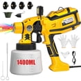 thumbnail image 1 of Mr IRONSTONE Paint Sprayer 1000W HVLP High Power Electric Spray Paint Gun 1400ml High Capacity Container Easy to Clean for House Painting, Home Interior and Exterior, 1 of 9