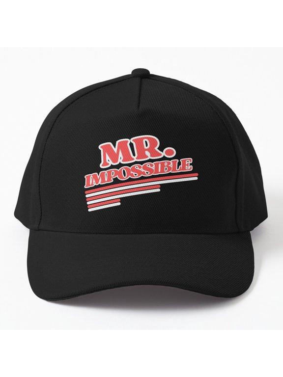 Mr Impossible Baseball Cap, Bold Character Statement Graphic Design, Classic Hat