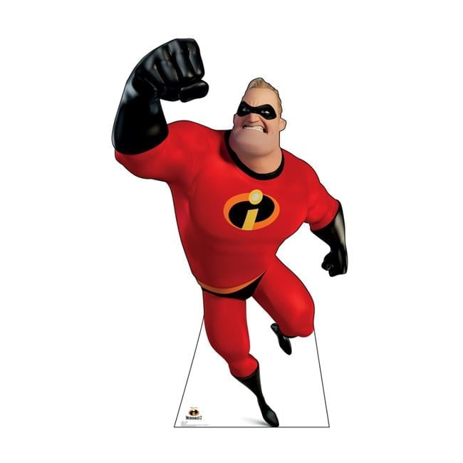 Mr. Incredible Life-Size Red and Black Cardboard Cutout