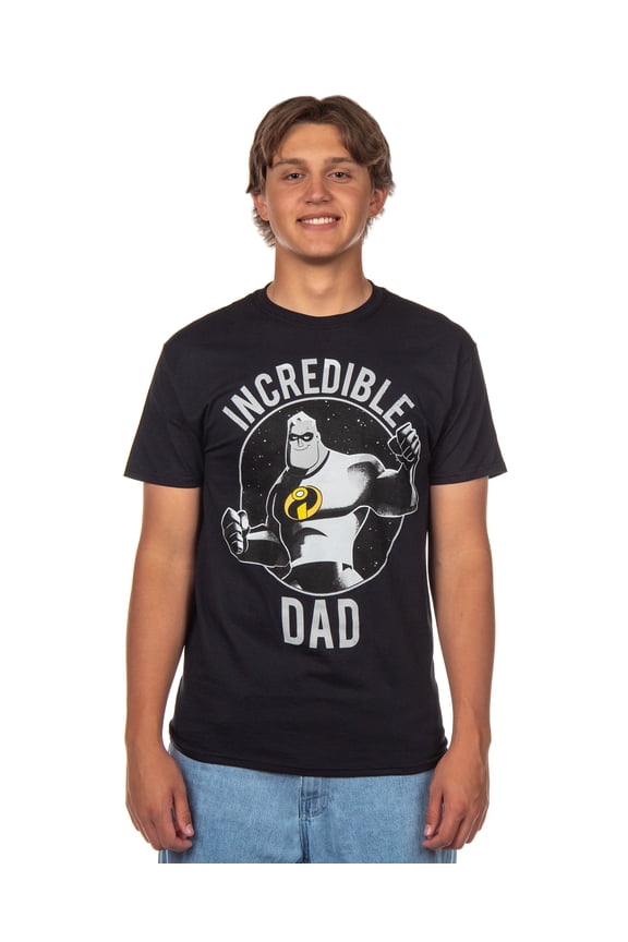 The Incredibles Shirt Men's Incredible Dad Adult Short Sleeve Graphic Tee