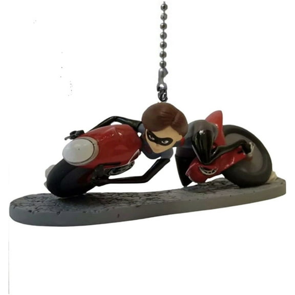 Mr Incredible PVC Elastigirl PVC Lamp Light Pull Chain Figure Figurine New Rare