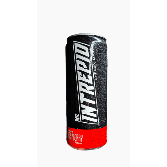Mr. Intrepid Raspberry Caffeine Added Energy Drink, 24 Count, 11.16 fl oz