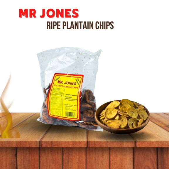 Mr Johns Ripe Spicy Plantain Chips - 400g, Crispy  Flavorful Snack