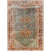 Mr. Kate Hilo Distressed Traditional Medallion Washable Area Rug