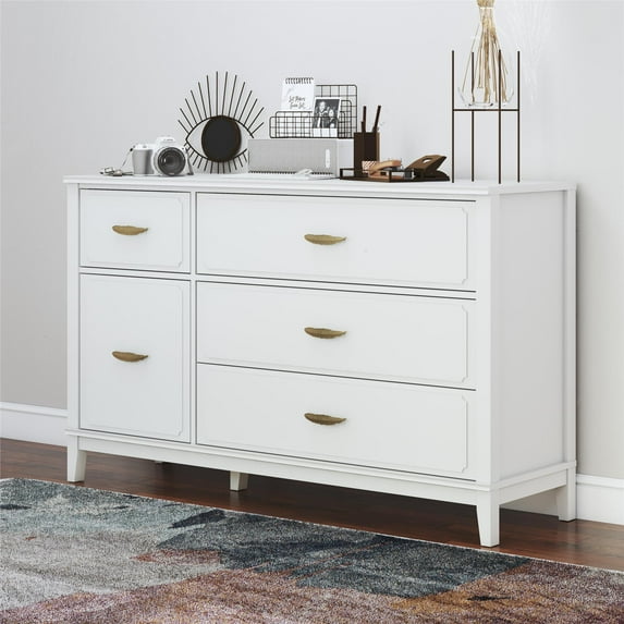 Mr. Kate Stella Wide Dresser, White