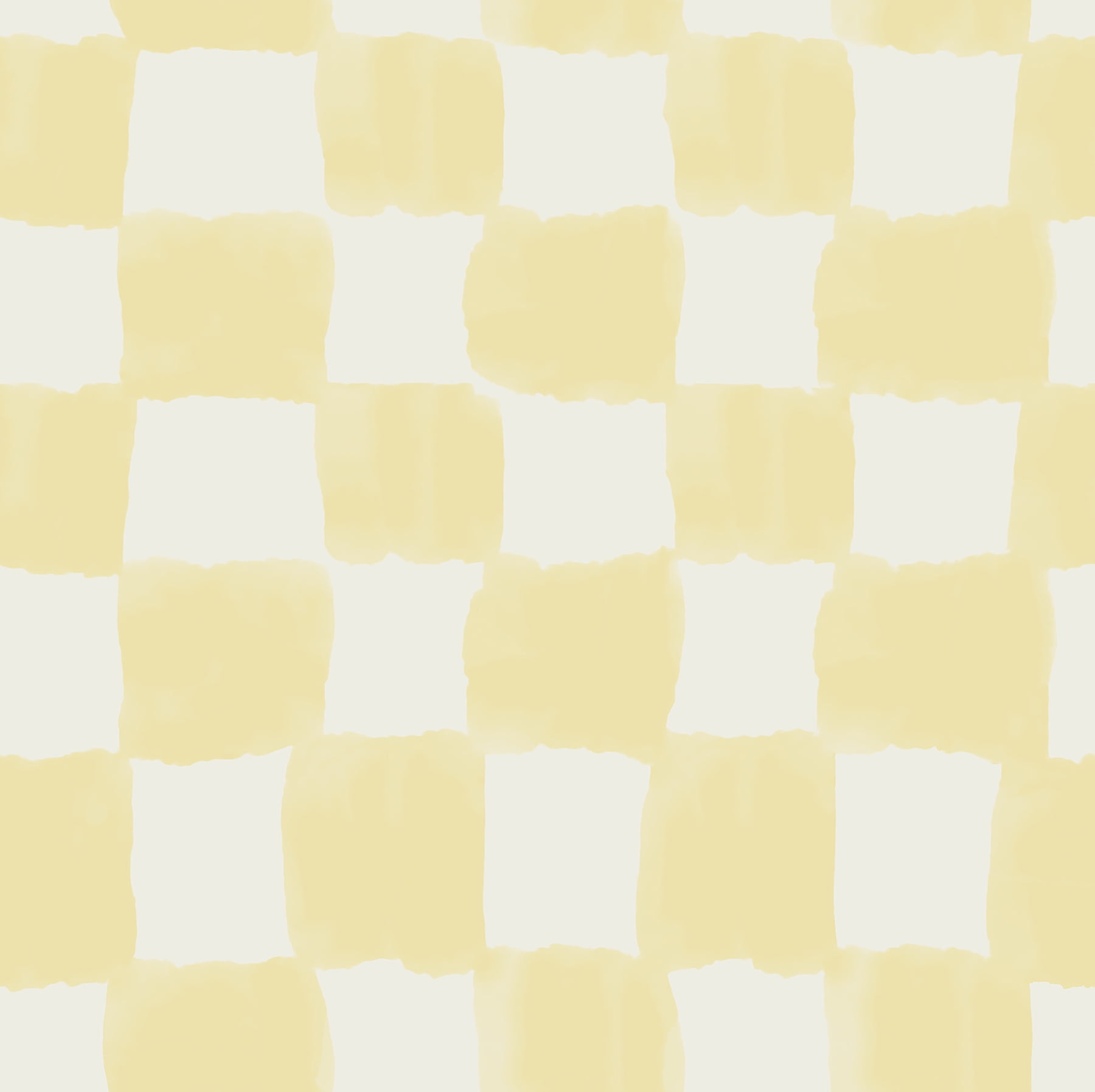 Mr. Kate Tess Watercolor Checker Pale Yellow Peel and Stick Wallpaper