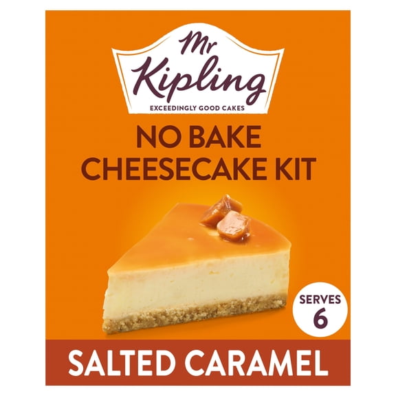 Mr Kipling No Bake Cheesecake Kit - Salted Caramel 230g, Imported from Britain