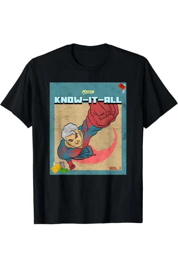 Mr Know It All Sarcastic Meme Dad Husband Funny Quote Unisex T-Shirt, up to size 5XL