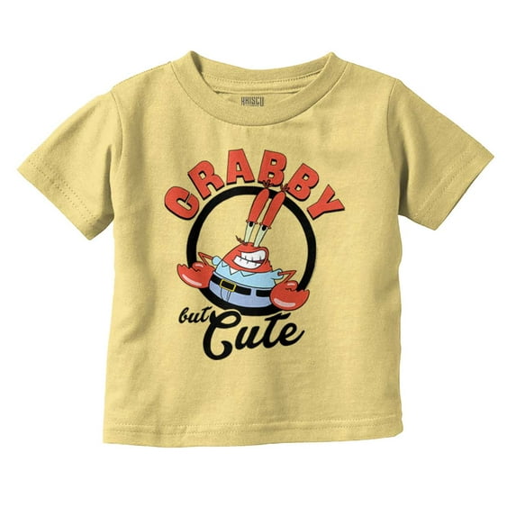 Mr.Krabs Krabby But Cute Cartoon Toddler Boy Girl T Shirt Infant Toddler Brisco Brands 6M