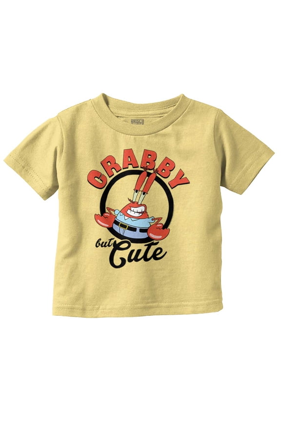 Mr.Krabs Krabby But Cute Cartoon Toddler Boy Girl T Shirt Infant Toddler Brisco Brands 6M