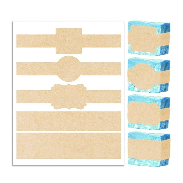 MrLabel Printable Natural Kraft Brown Label Cigar Band Wrap Label