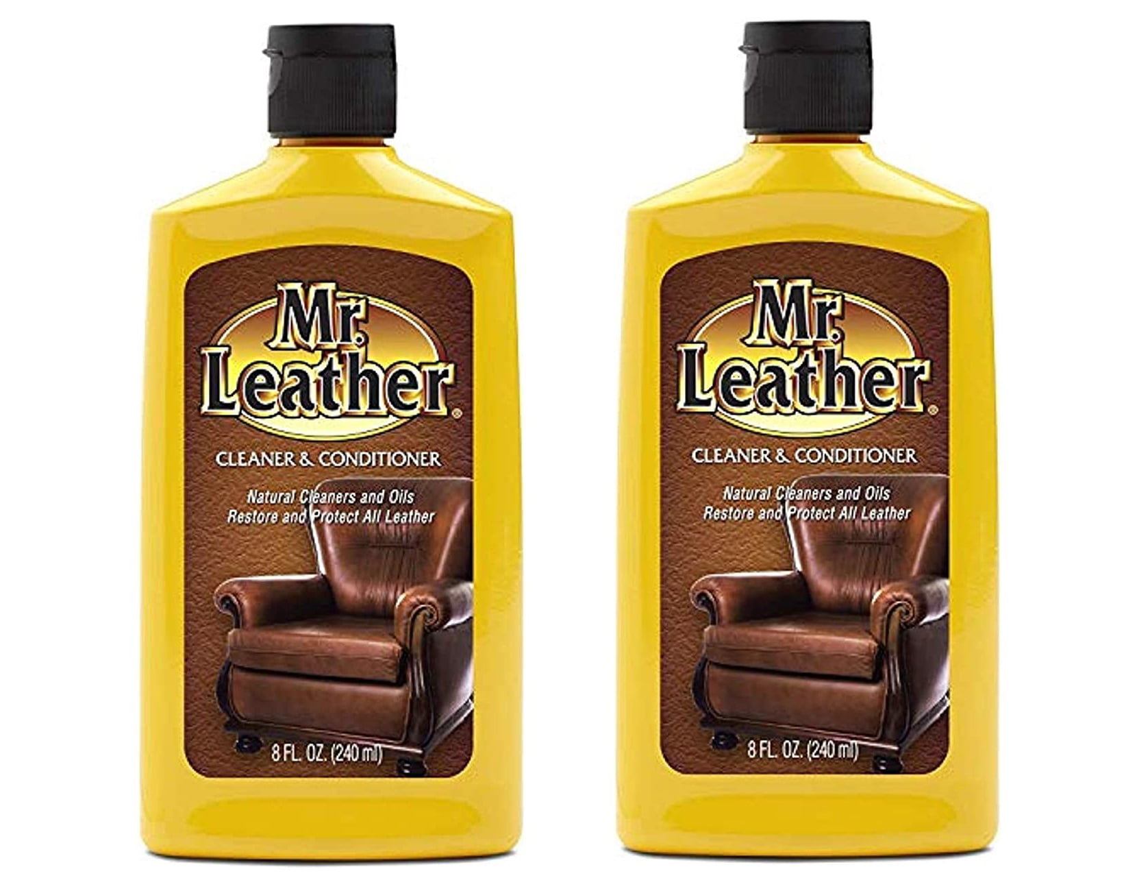 Mr. Leather Scent Leather Cleaner And Conditioner 8 oz., Pack of 2