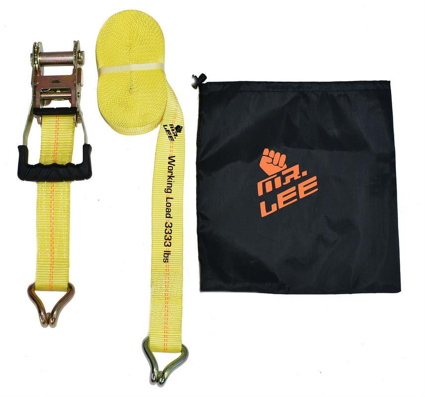 Mr. Lee WT02012 Ratchet Tie Down Straps 27 X 2 Breaking Strength 10