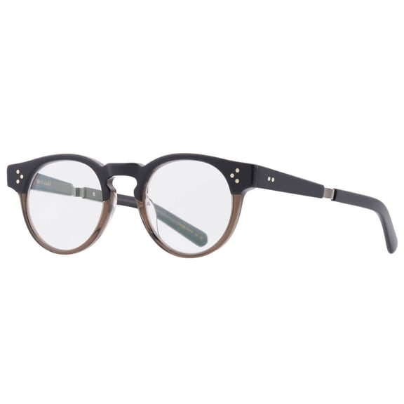 Mr. Leight KENNEDY C Demo Round Unisex Eyeglasses ML1017 STOL-GM 46