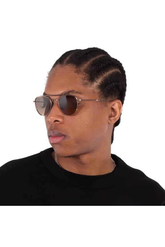 ROKU II S Smokey Pilot Titanium Sunglasses ML4015 BBZ-PYR/SMKY 48