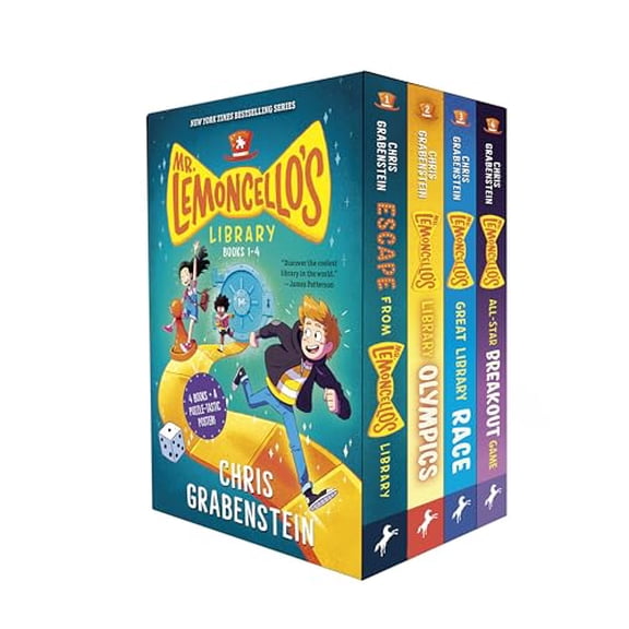 Pre-Owned Mr. Lemoncello's Library Books 1-4 (Boxed Set) (Paperback) 0593175506 9780593175507