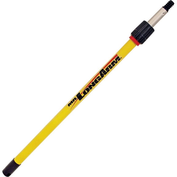 Mr. LongArm Pro-Pole Adjustable Extension Pole, 6-12 ft Fluted Fiberglass Handle