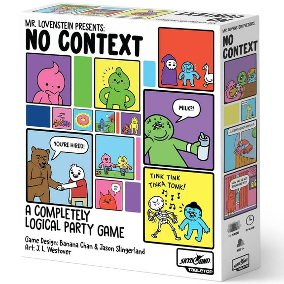 Mr. Lovenstein Presents: No Context - Skybound Games, A Completely Logical Webcomic Party Game, Ages 13+, 2-6 Players