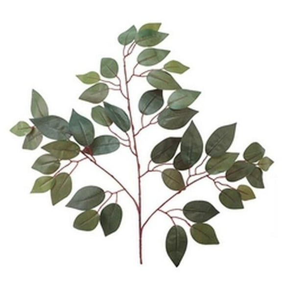 Mr. MJs CM-AS119BG 22 in. Capensia Ficus Leaf Spray Faux Plants & Trees