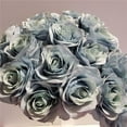 thumbnail image 1 of Mr. MJs CM-TC006DB 18 Dusty Blue Roses Artificial Flowers, 1 of 1