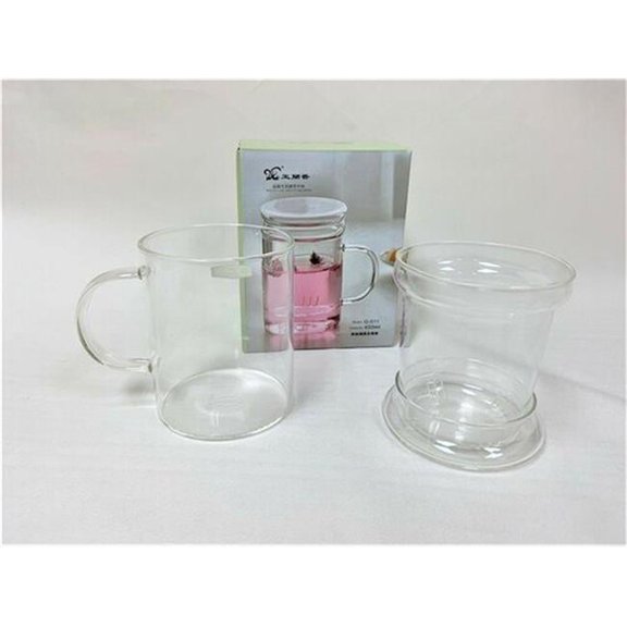 Mr. MJs HO-GW-011-450ML Glass Infuser, Lid & Mug Set