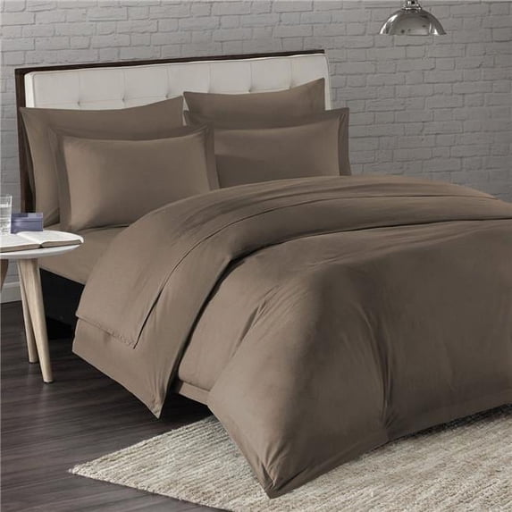 Mr. MJs SQ-DE-BUTIQ-K-TAN Millano Spa 1200TC Duvet Cover Set, Tan - King Size